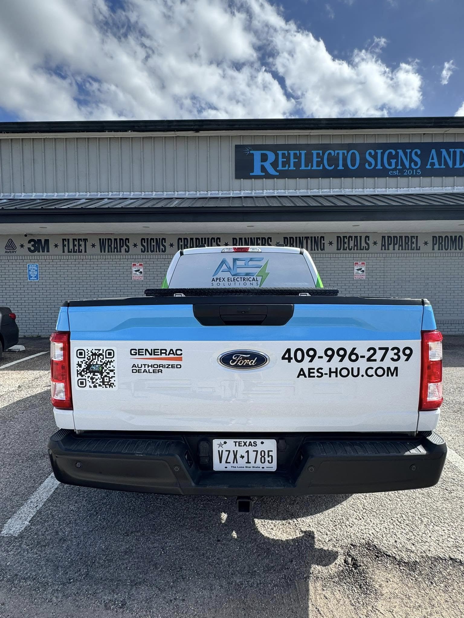 Truck wrap at Reflecto Signs and Graphics Houston