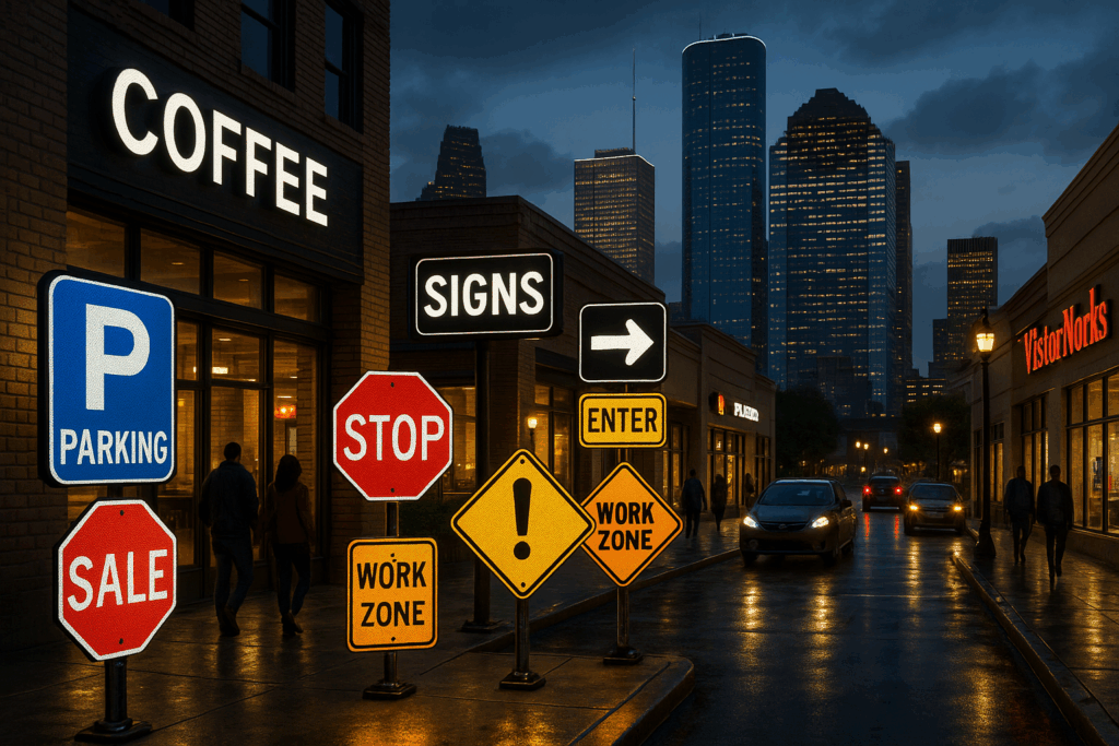 Houston street sign printing