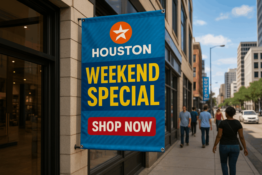 Vinyl signs Houston