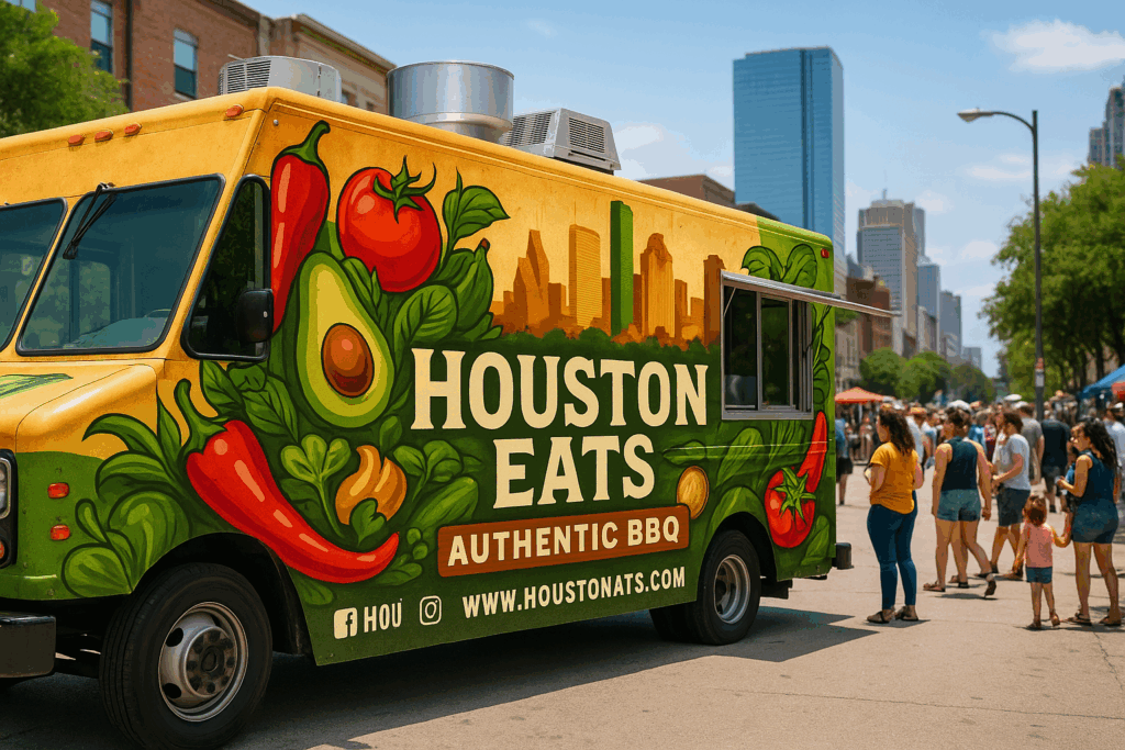 Food truck vinyl wraps